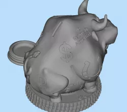Piggy bank bull 2021
