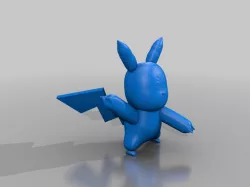 Pikachu 3D Model STL Format