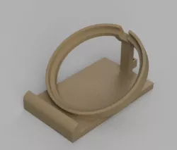 QI Station with cable clip