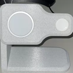 Revised Apple iPhone Magsafe and Apple Watch Charging Stand (Remix with airpods pro wireless charger)