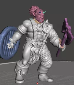 Rhokk, Half-Orc Axe Fighter
