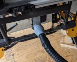 Shop Vac attachment for table saw