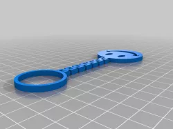 Smiley Face Keyring Chain