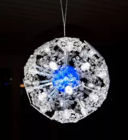 Snowball Christmas Ornament