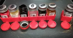 Testors paint Jar Holder and Cap Caddy