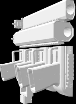 twig snake suppressors and grips with rails