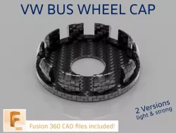VW Bus wheel nuts cover cap