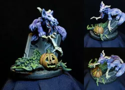 wendigo undead on tombstone