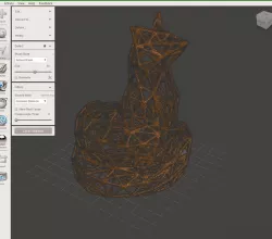 WireFrame Blink Fox