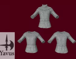 3 Variants of Scale Mail (Medium Armor - Male) - Tabletop Kitbashing