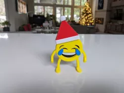 3D Emoji Santa hat