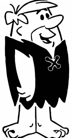 Barney Rubble stencil