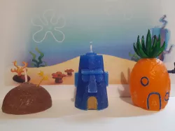 Bikini Bottom Candle Set (candle molds)