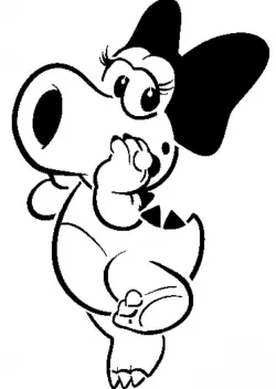Birdo stencil