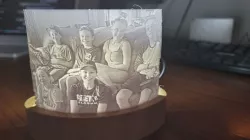 Curved Lithophane Holder