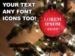 Customizable 3D Holiday Ornament