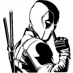 Deadpool stencil 19