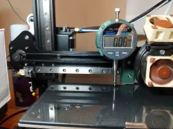 Dial Indicator Mount for Ender 3 V2 with 3d Fused X-axis linear rail mod