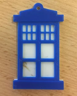 Doctor Who Tardis Keychain