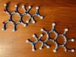 Dopamine and Serotonin Molecules