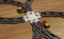 Duplo train crossing