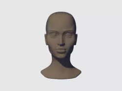 Female human head