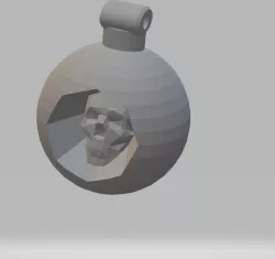 FHW: Hidden faces Christmas ornament 