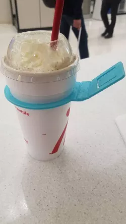 Flat-fold cup holster / extra hand
