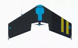 FPV49 V4 Delta wing FPV, air scoop VTX, RC RX