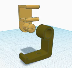 Headphone Hook for IKEA Tertial lamp