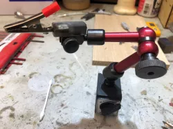 Helping hands clamp adapters for dial indicator holder