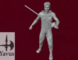 Human Male Leather Armor and Rapier - Fighter - Rogue - Bard - Ranger