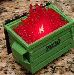 Light-up Dumpster Fire 2020