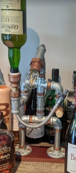 Liquor Dispenser Pipe Man Lamp
