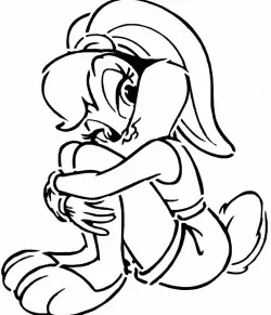 Lola bunny stencil 2