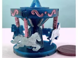 Mini Carousel (Spins and prints in place!)