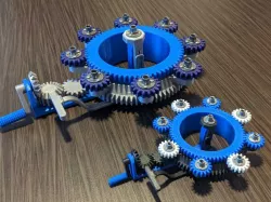 Mini Planetary Gear Menorah v2