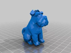 mini schnauzer Christmas ornament