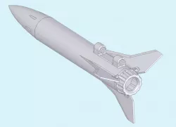 Model Rocket for A Size Engine