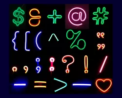 Neon Flex Symbol Shells