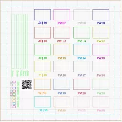 Painted Ceramic Test Tile - Laser Engraving