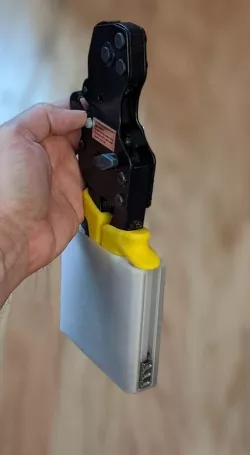 PEX crimper case with clamp storage