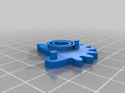Print in place spring gears for Mechanical Quick Grab/Release Phone Stand