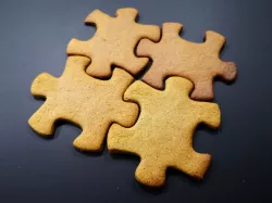 Puzzle piece cookie cutter / ginger bread