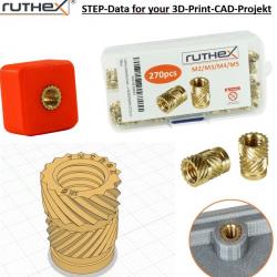 ruthex step data threaded inserts m2 m5 by 3D Models | Page 1 | STLFinder