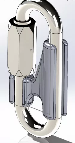 Screw-Lock/Anti-Cross-Load for Wide-Opening 7mm Maillon Rapide (Quick-Link)