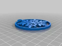 Simple Snowflake Holiday Ornament