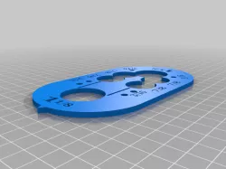 Skateboard drop though truck guide template