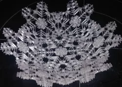 snowflake bowl - print flat and fold