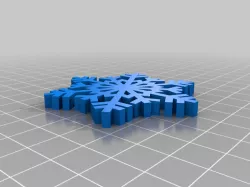 snowflake Christmas tree decoration